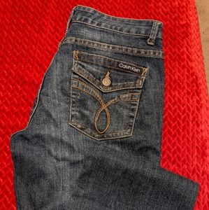 Calvin Klein jeans size 8 light acid wash straight